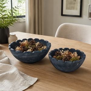 BAKERMORE SET OF 2 BLUE BOWLS 5 (IN) 11