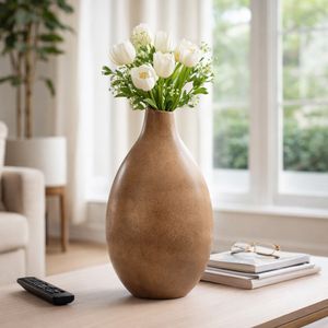CABOTPARK BROWN VASE 21 (IN) 12