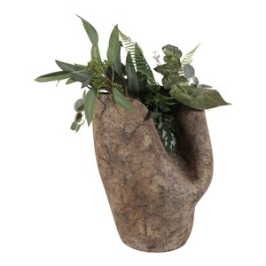 RUSHBROOK BROWN VASE 14 (IN) 3