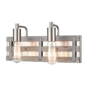 Brigantine 16'' Wide 2-Light Vanity Light - Weathered Driftwood 1