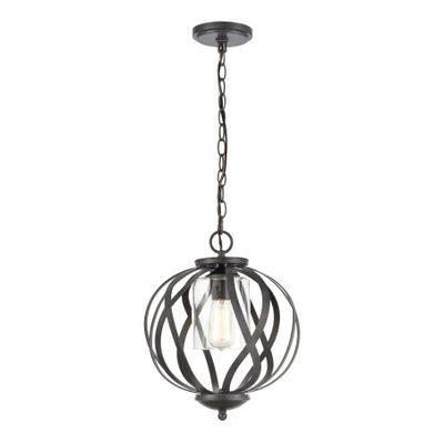Daisy 12″ Wide 1-Light Pendant - Midnight Bronze