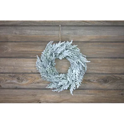 Frosted Cedar Berry 12in Wreath