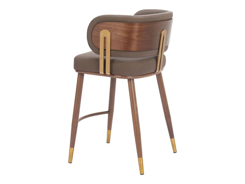 Brew Counter Stool Brown & Walnut 6