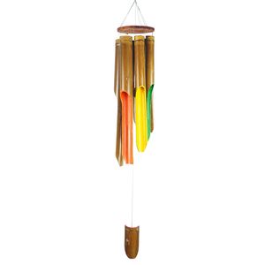 47" BROWN MULTICOLOR BAMBOO WINDCHIME 1