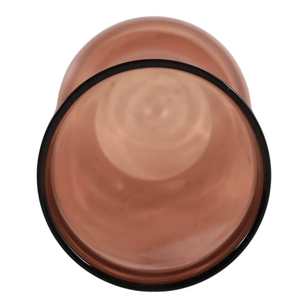 HOLLISBEACH BROWN GLASS VASE 20 (IN)