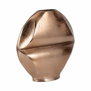 14" BYRAM, METAL SLIT VASE, CHAMPAGNE 3