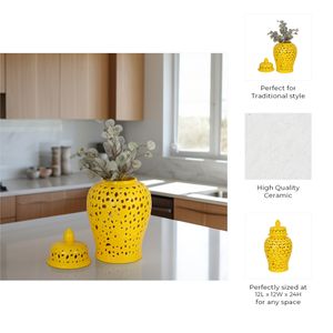 GUNNLAND YELLOW CHINOISERIE 24 (IN) 10