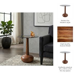BAKERFIELD BROWN TABLE 21 (IN) 10