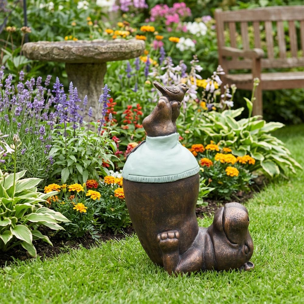 BONDLAND BRONZE GARDEN STATUARY 17 (IN)