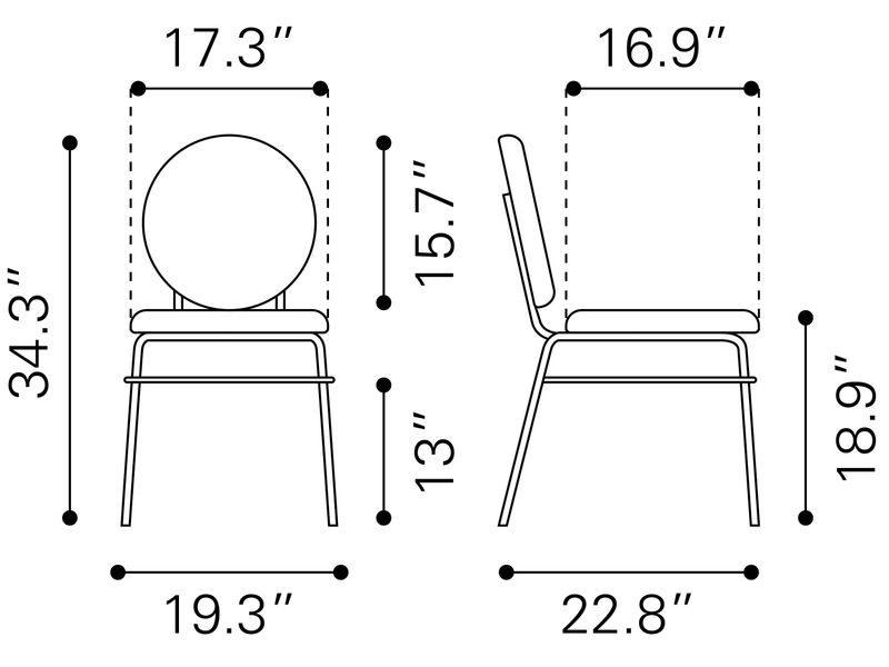 Odessa Dining Chair Green & Gold 11