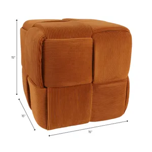 COREYBEACH BROWN OTTOMAN 15 (IN) 9