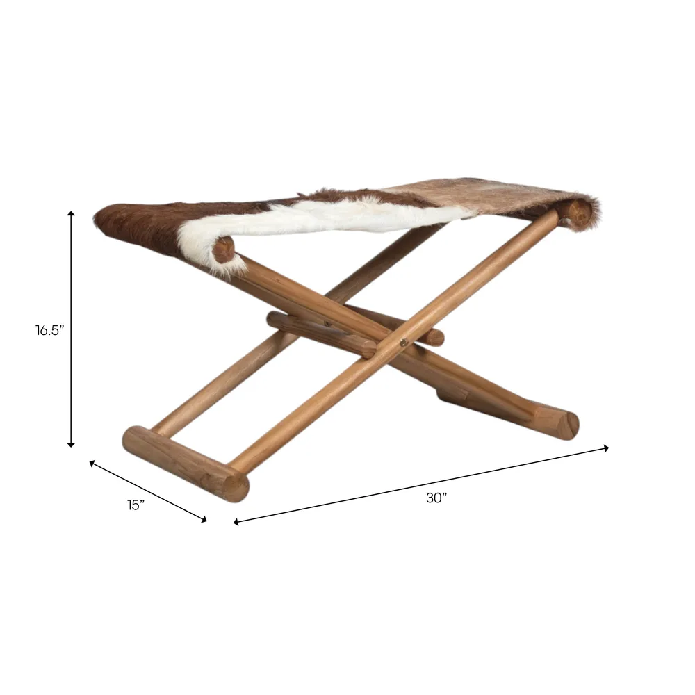 LANEHAVEN BROWN STOOL 17 (IN)