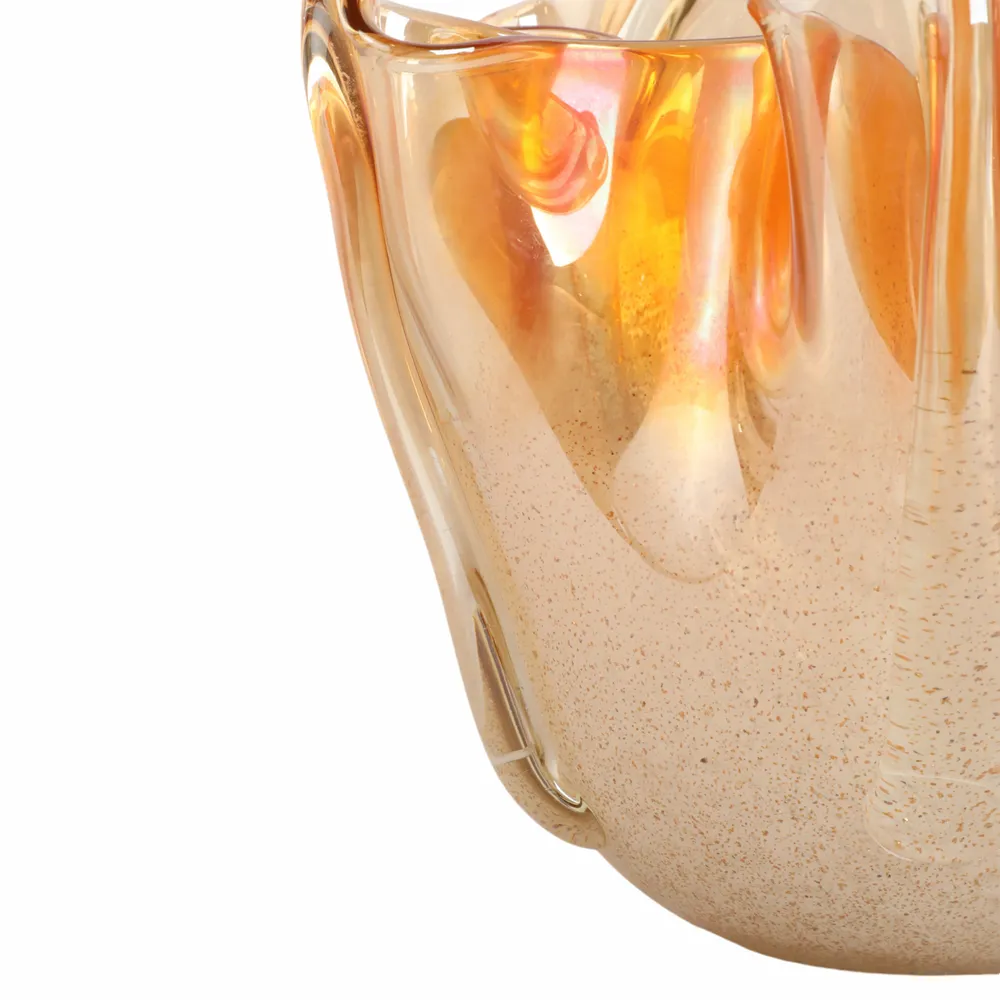DAXTONROSE TAN GLASS VASE 9 (IN)