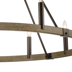Transitions 50'' Wide 12-Light Chandelier - Oil Rubbed Bronze 3