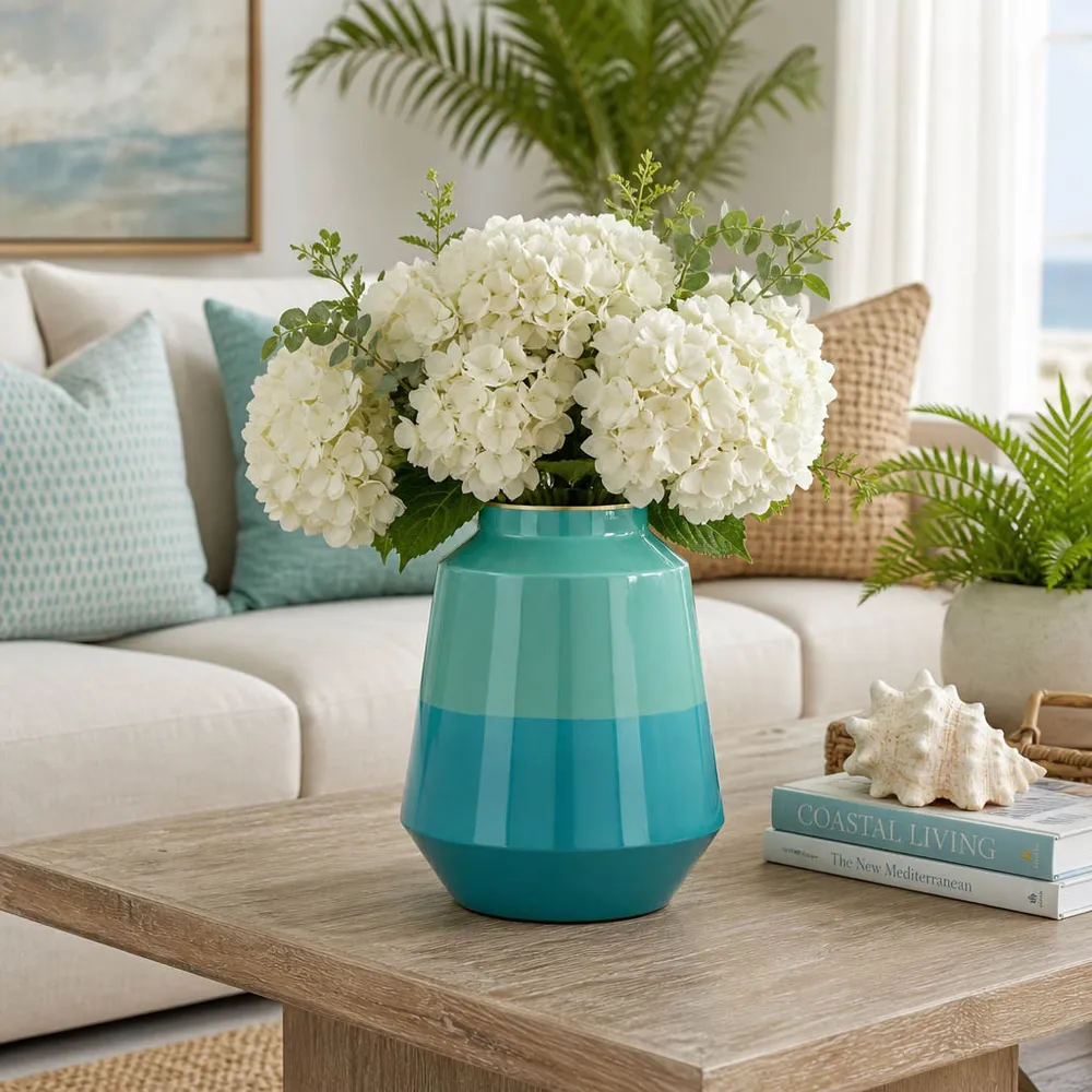 HELENAGROVE GREEN VASE 12 (IN)