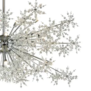 Snowburst 48'' Wide 20-Light Chandelier - Polished Chrome 4