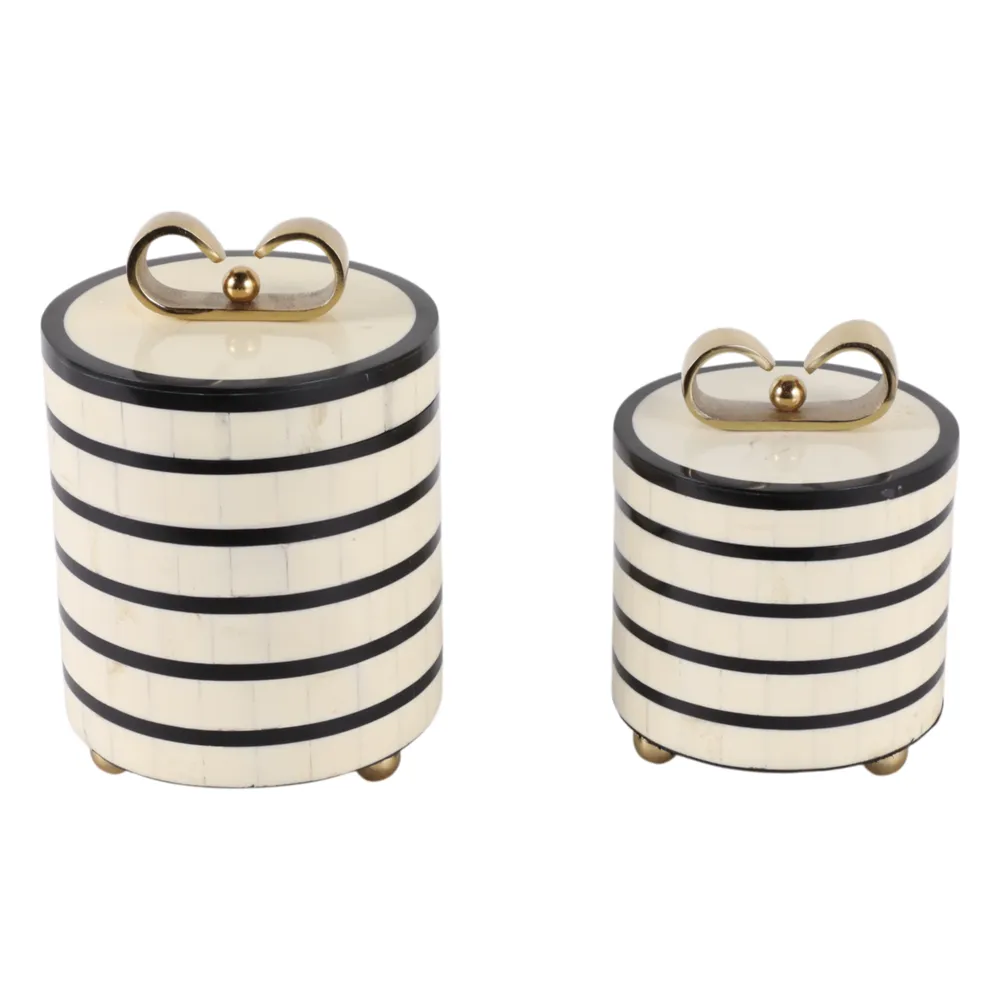 FORRESTMORE SET OF 2 CREAM BOXES 9 (IN)