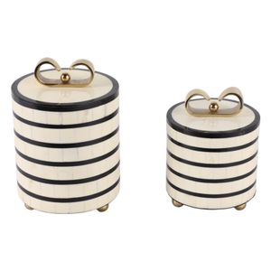 FORRESTMORE SET OF 2 CREAM BOXES 9 (IN) 1