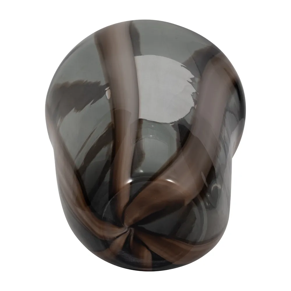 VALEBROOK BROWN GLASS VASE 13 (IN)