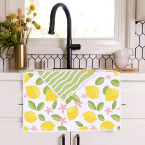 Limone Blossoms Eco Kitchen Tea Towel 3