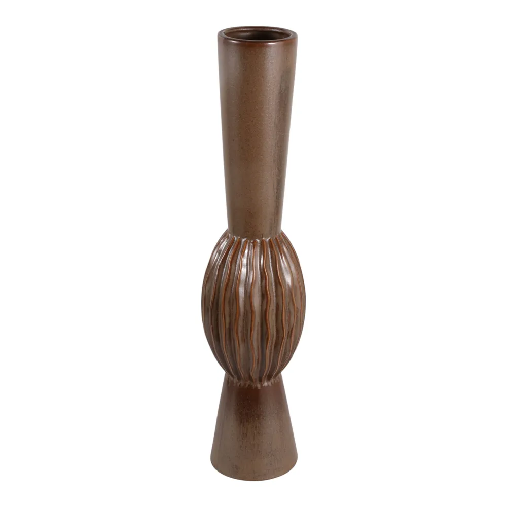 EATONCROSS BROWN VASE 30 (IN)