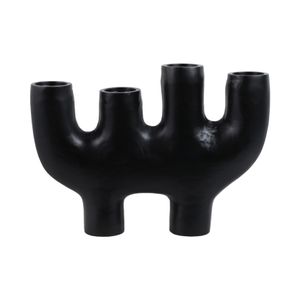 HUNTERWICK BLACK CANDLE HOLDER 18 (IN) 5