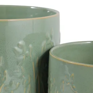 DANEBY SET OF 2 GREEN PLANTER 7 (IN) 7
