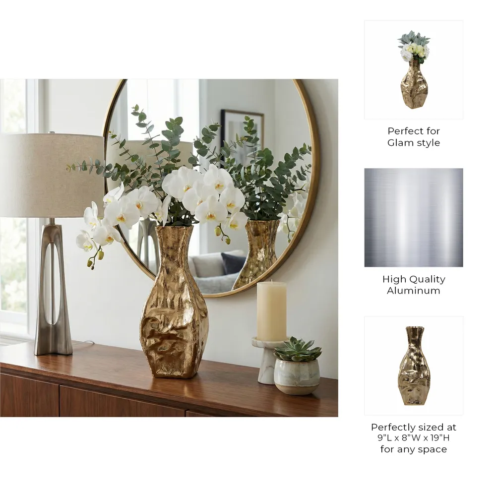 JADEBURN GOLD VASE 19 (IN)