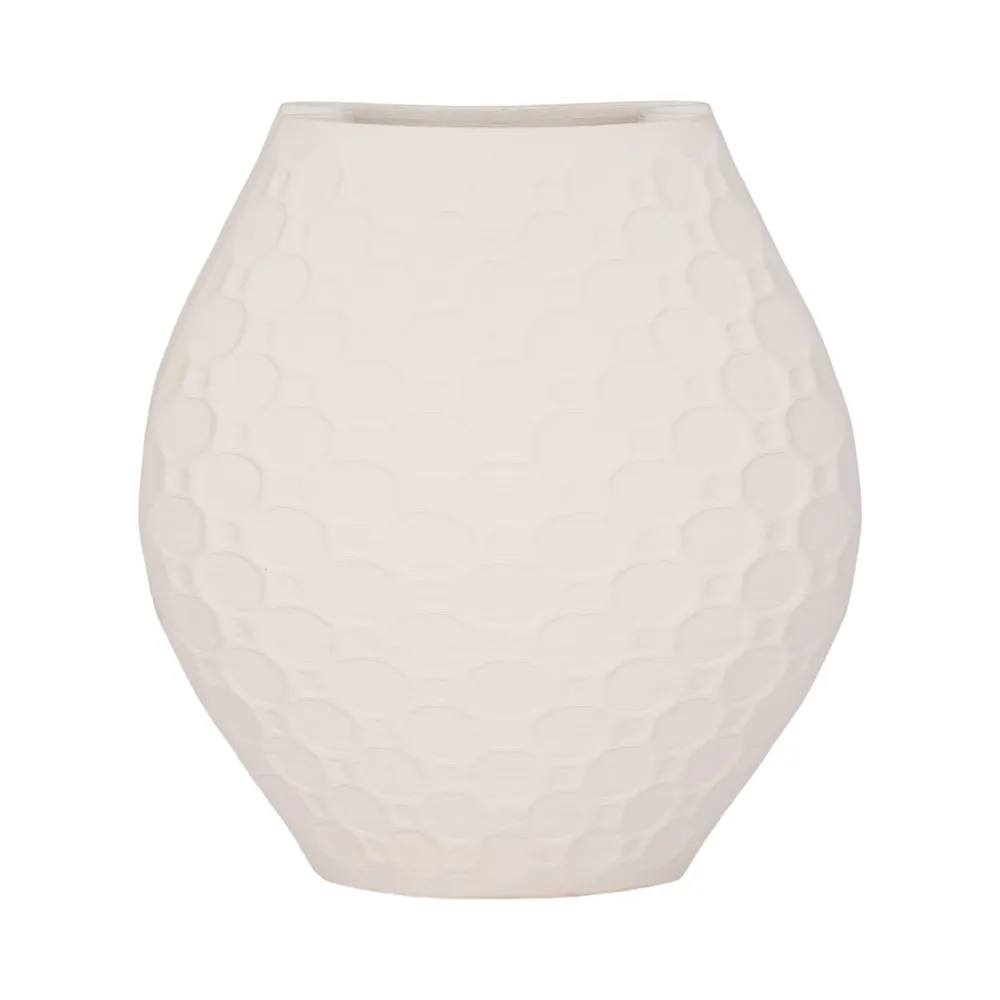 DILLONMOOR IVORY VASE 16 (IN)