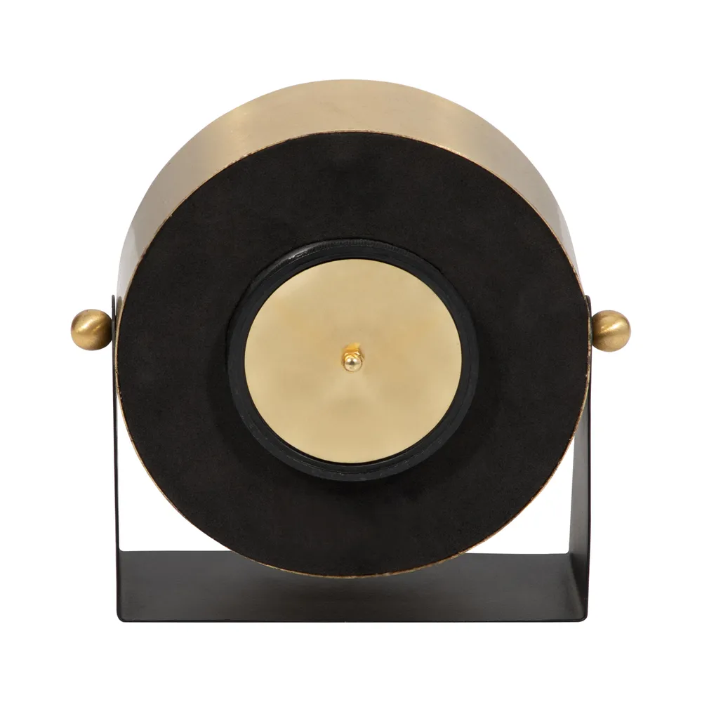 GLASTONLEY BLACK CLOCK 7 (IN)