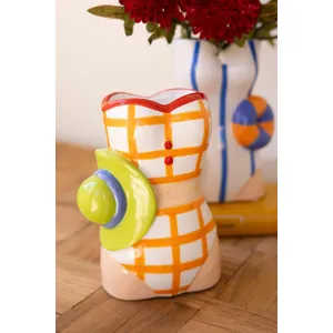 Set of 2 Ceramic Swimsuit Vases 2
