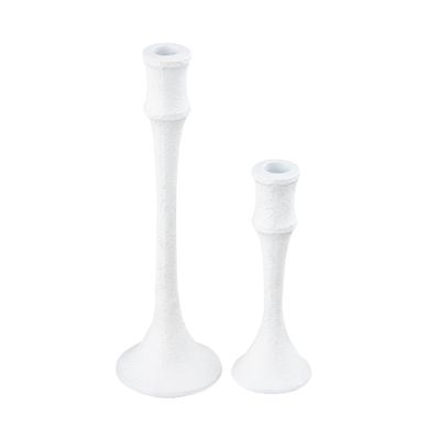 Miro Candleholder - Set of 2 Plaster White
