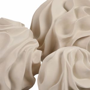 MILLERWELL SET OF 3 WHITE ORBS 6 (IN) 6