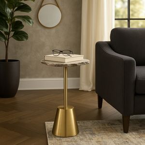 GASTONLEY GOLD TABLE 24 (IN) 11