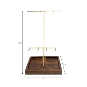 GAIGECREST BROWN JEWELRY STAND 13 (IN) 5
