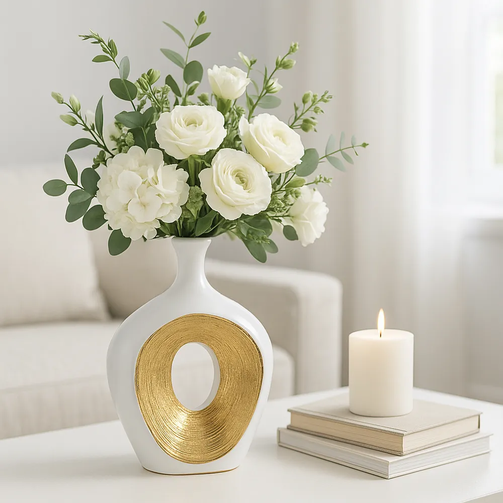 HARDENCLIFF WHITE VASE 13 (IN)