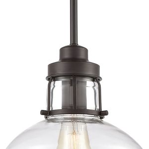 Manhattan Boutique 9'' Wide 1-Light Mini Pendant - Oil Rubbed Bronze 4