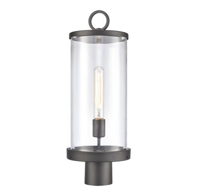 Hopkins 20.75″ High 1-Light Outdoor Post Light - Charcoal Black
