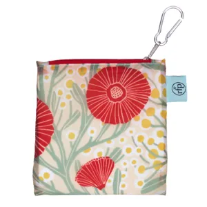 Camellia Bouquet blu Reusable Shopping Bag 3
