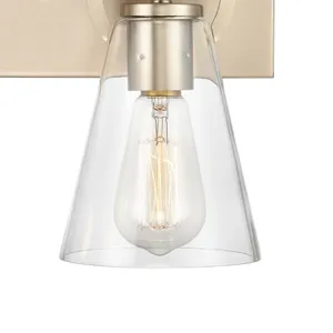 Harnell 15" Wide 2-Light Vanity Light - Champagne Gold 4