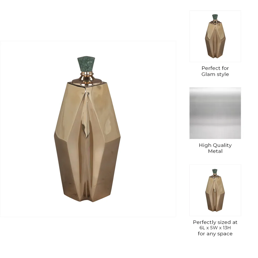 FRAZER GOLD VASE 13 (IN)