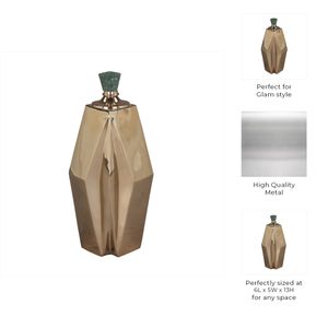 FRAZER GOLD VASE 13 (IN) 10