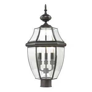 Ashford 23'' High 3-Light Outdoor Post Light - Oil Rubbed Bronze 1