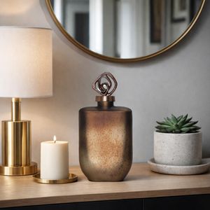 FINLEYGROVE BRONZE GLASS VASE 14 (IN) 11