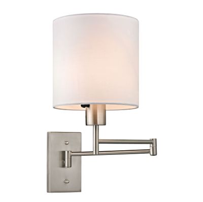 Carson 13″ High 1-Light Sconce - Brushed Nickel