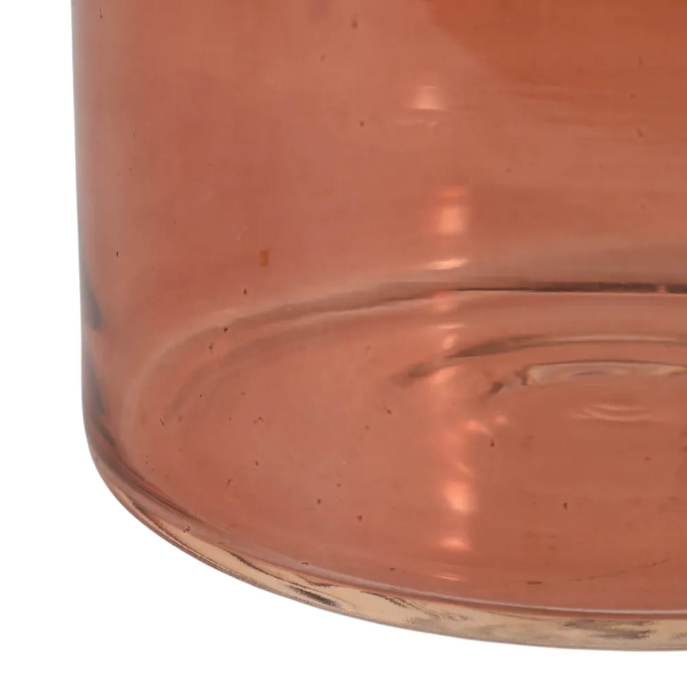 HOLLISBEACH BROWN GLASS VASE 16 (IN)