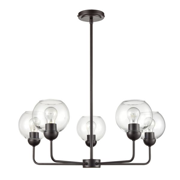 Boman 28'' Wide 5-Light Chandelier - Oil Rubbed Bronze