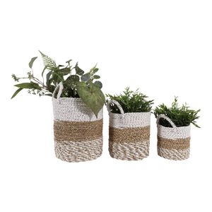BURTONGROVE SET OF 3 BROWN PLANTER 13 (IN) 3