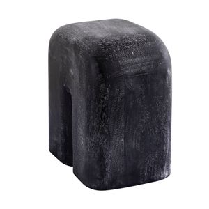 Morris Cerused Accent Table - Short Black 7