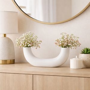 ATLASVALE WHITE VASE 5 (IN) 12
